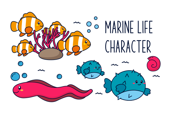 Download Marine Life Vector Cartoon Ocean - Premium Resources